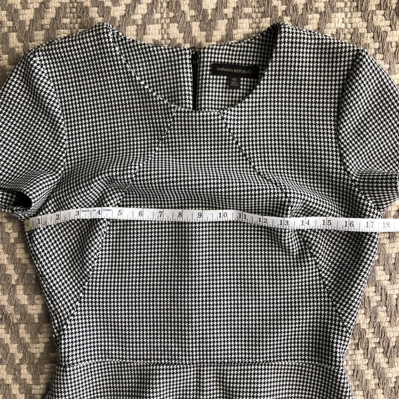 Banana Republic houndstooth sheath dress size 10 - Picture 8 of 12